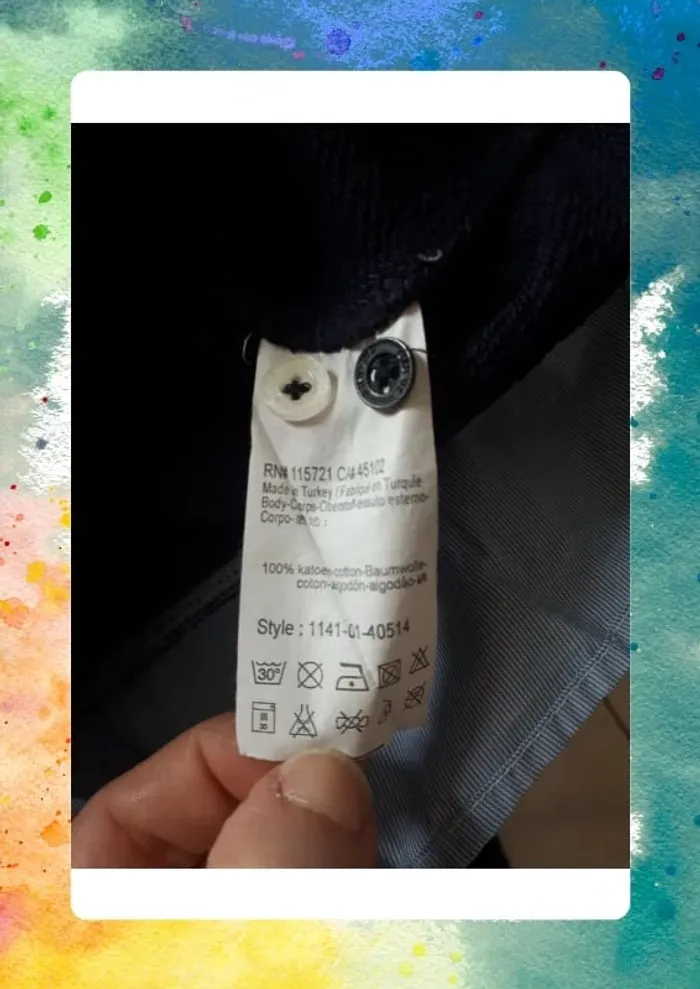 Sweat a capuche chemise 12 ans - photo numéro 6