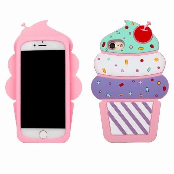 Coque cupcake multicolore pour un iPhone 6 marque Apple