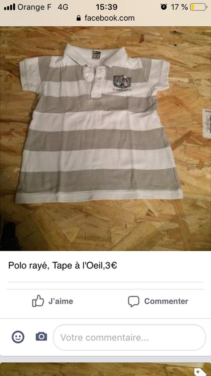 Polo rayé