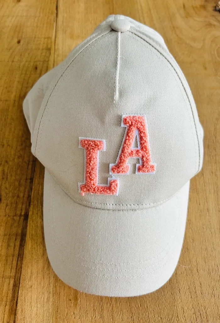 Casquette beige LA fille