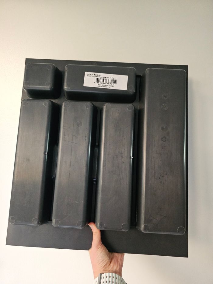 Range-couverts LEROY MERLIN – Noir – 46 × 41,5 cm - photo numéro 2