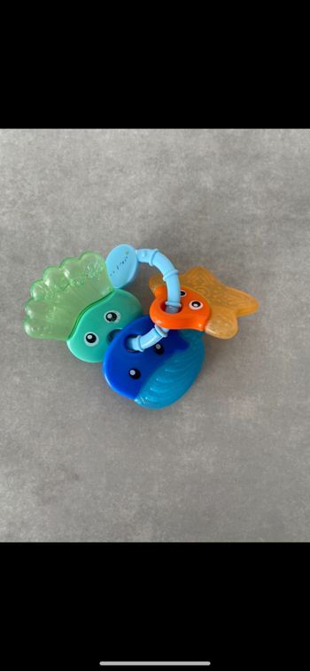 Anneau de dentition baleine étoile de mer et pieuvre