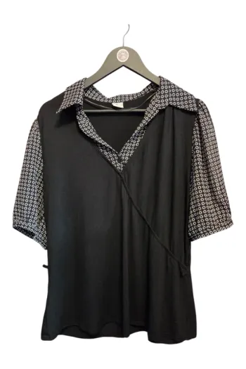 Blouse manches courtes extensible M&S Mode T46