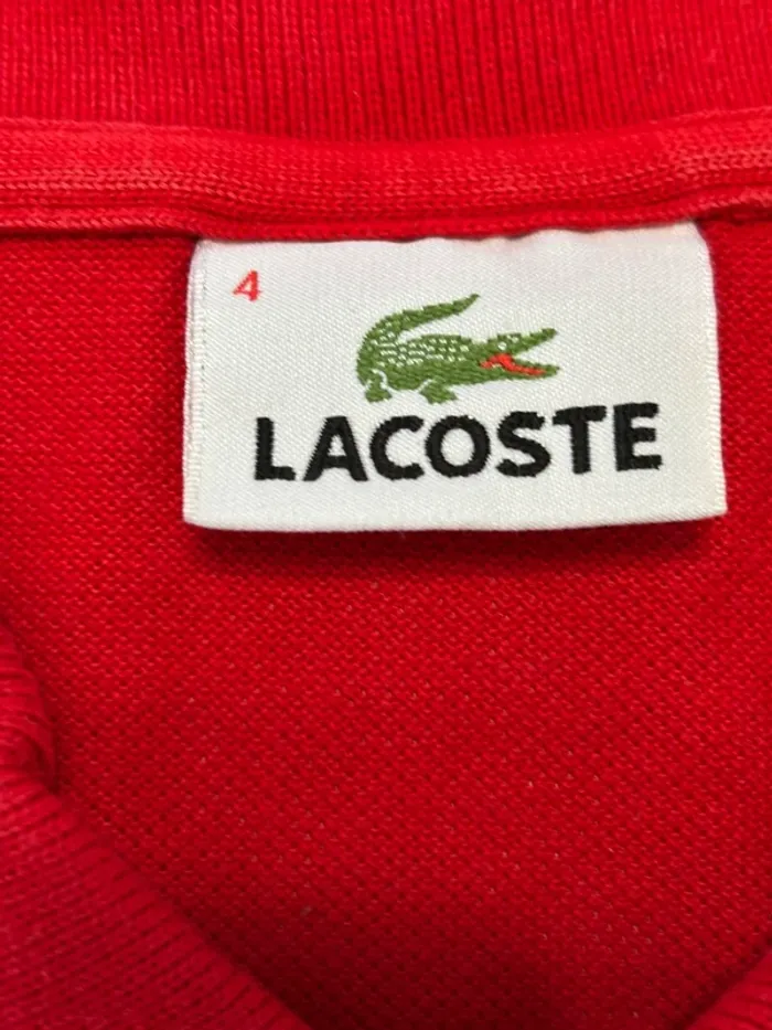 Polo Lacoste rouge - photo numéro 4