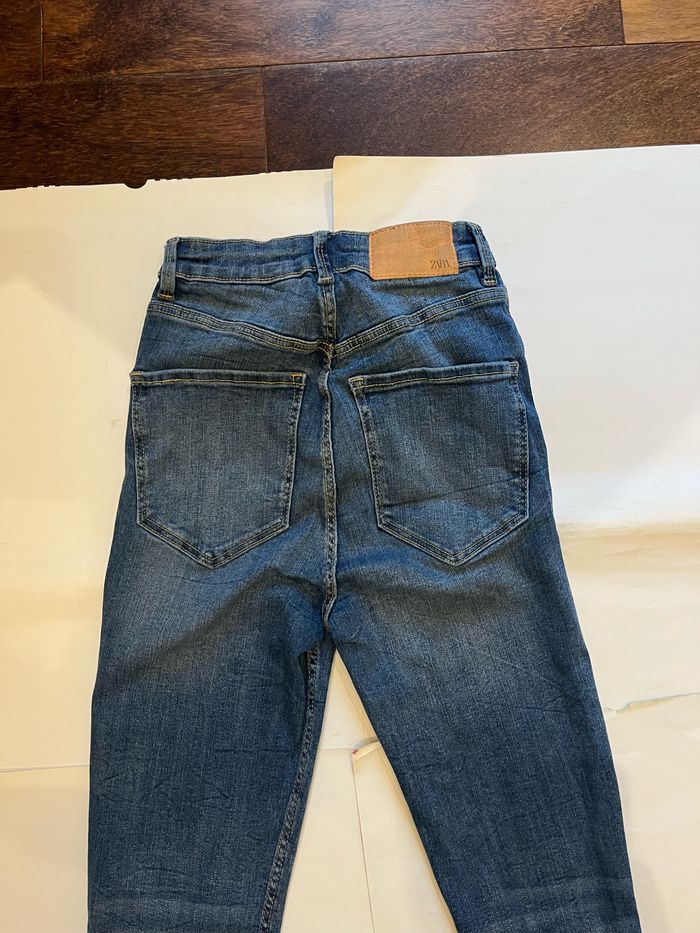 jean skinny bleu basique zara taille Xs/34 - photo numéro 4