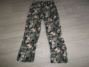 Pantalon KIABI multicolore fluide "jungle" taille S/M TBE