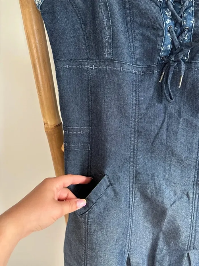 Robe en jean vintage taille 38 - photo numéro 7
