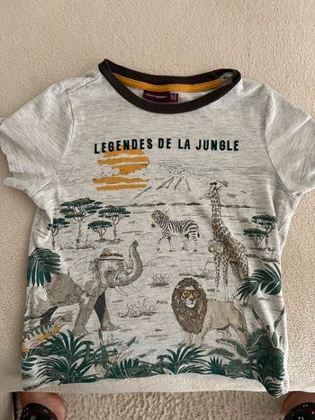 Tee shirt safari garçon sergent major 5 ans