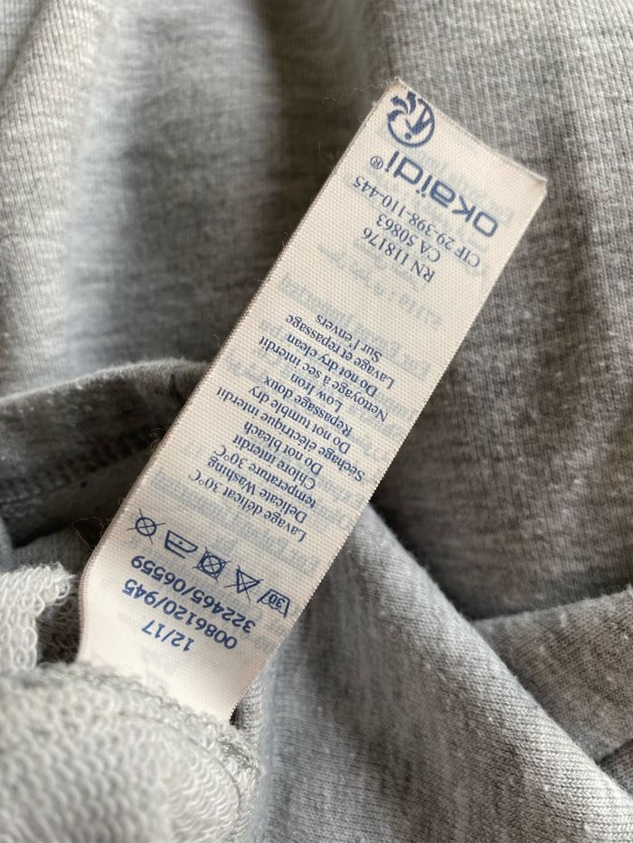 Pull sweat gris sequins argentés 8 ans Okaidi - photo numéro 7