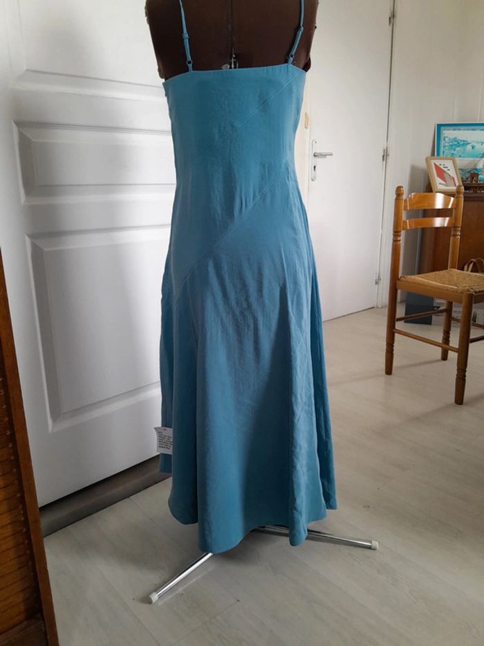 Jolie robe longue évasée bretelles 85% modal Asos Design - photo numéro 2