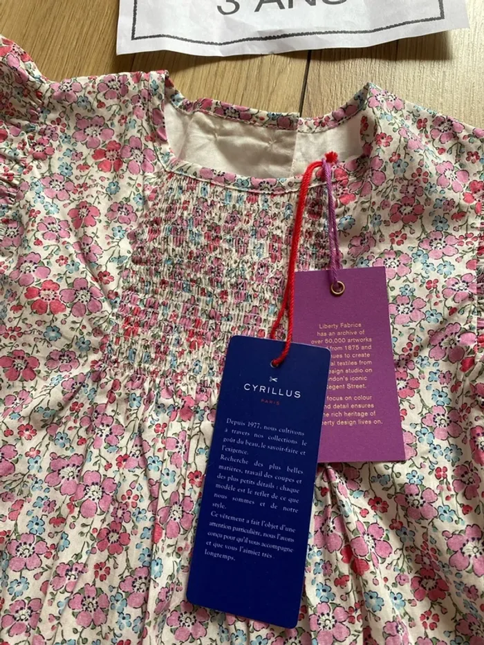 Robe légère liberty cyrillus 36 mois - photo numéro 2