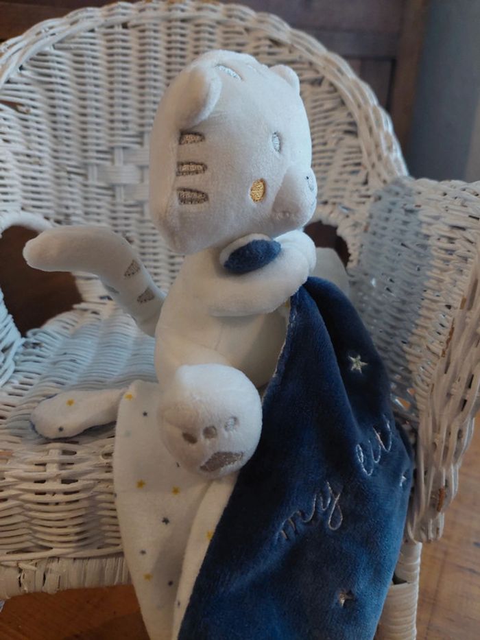 Doudou mouchoir bleu tigre Simba toys (2) - photo numéro 4