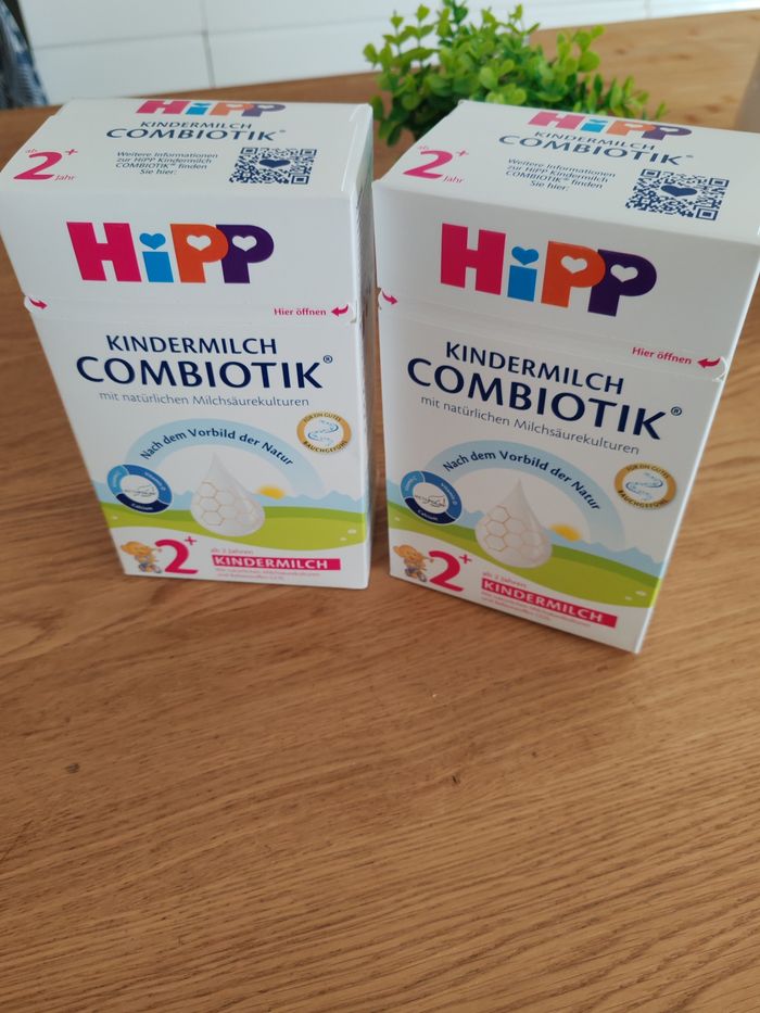 2 boîtes de Lait Hipp Combiotik 2+