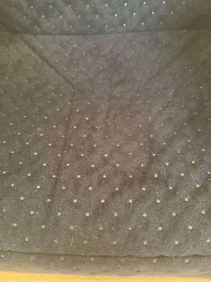 Fauteuil club en mousse déhoussable enfant marine effet matelassé