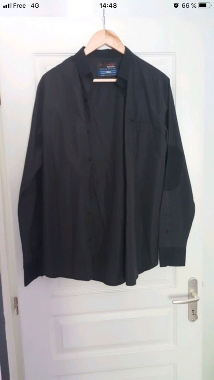 Chemise noire homme taille XL - photo numéro 3