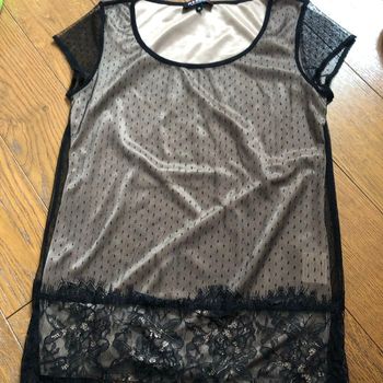 Haut dentelle morgan