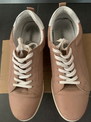 Baskets femme rose-nude
