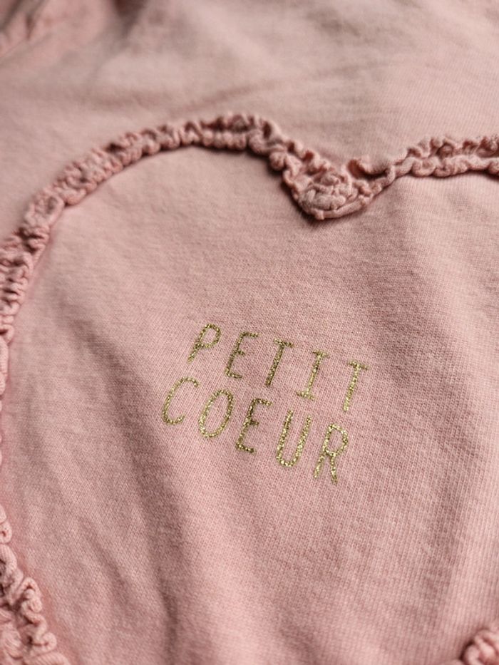 T-shirt manches longues cœur 4 ans - photo numéro 5