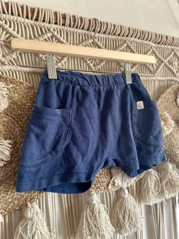 Short bleu marine 12/18 mois Zara
