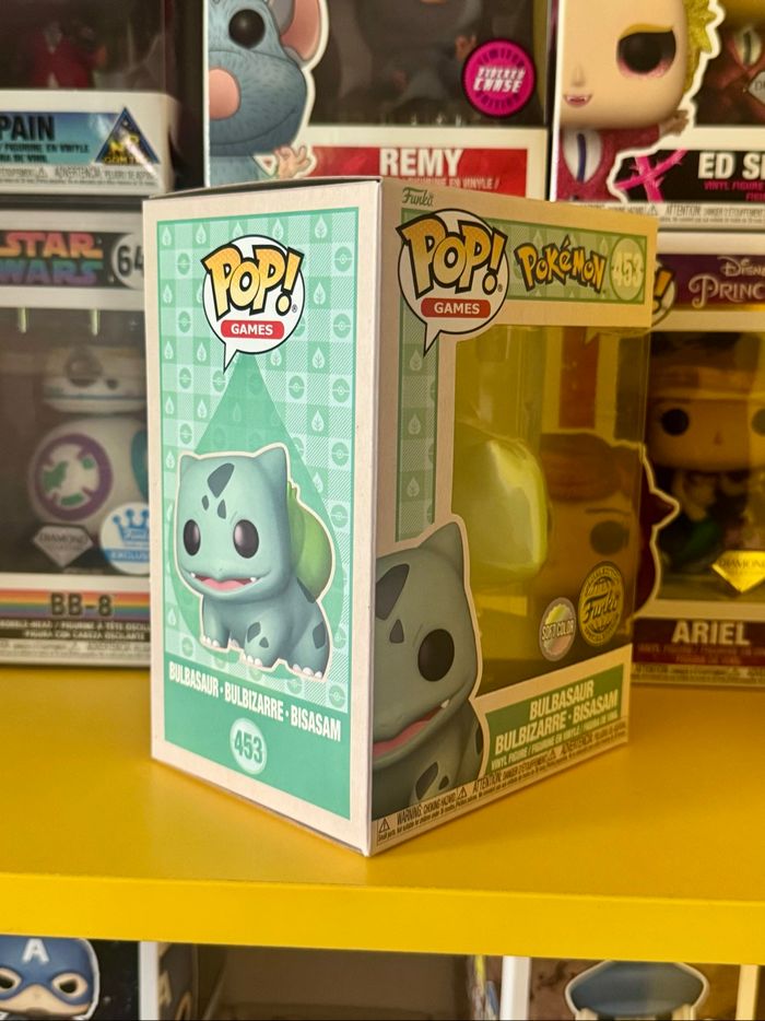 Funko Pop! Games 453 - Pokémon - Bulbasaur Bulbizarre Bisasam - Soft Color - Funko Special Edition - photo numéro 5