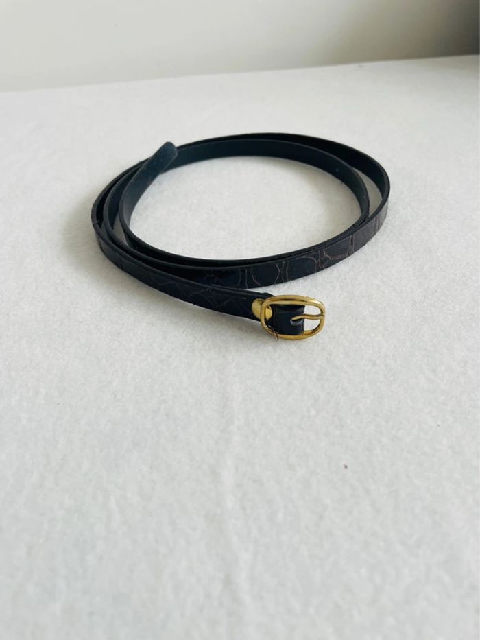 👍🏻 Ceinture. Effet serpent. Marron. Neuve. Ajustable. 36/44. - photo numéro 2