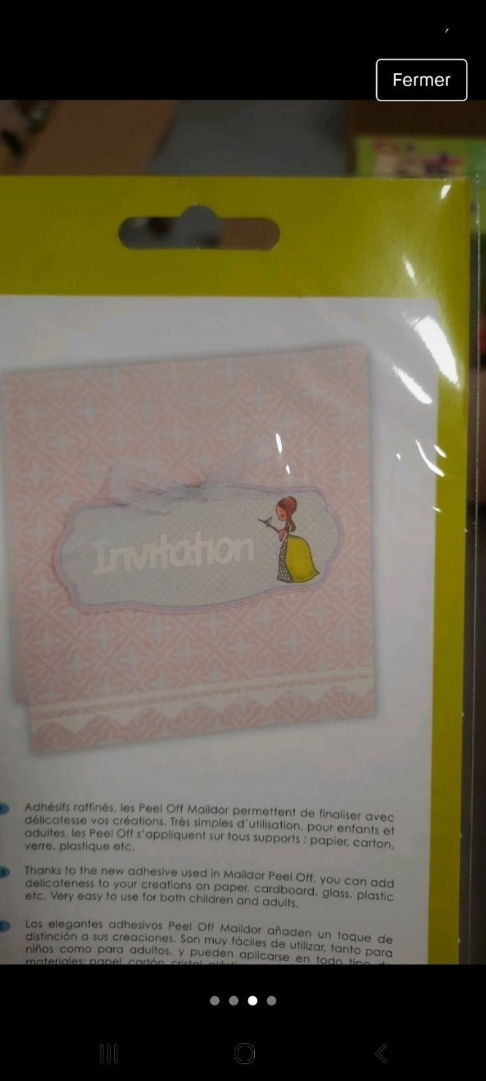 Planche autocollant blanc mot écriture invitation stickers - photo numéro 3