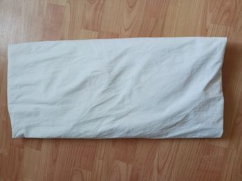 drap housse blanc avec enduction polyurethane 90 x 190 cm Françoise Saget