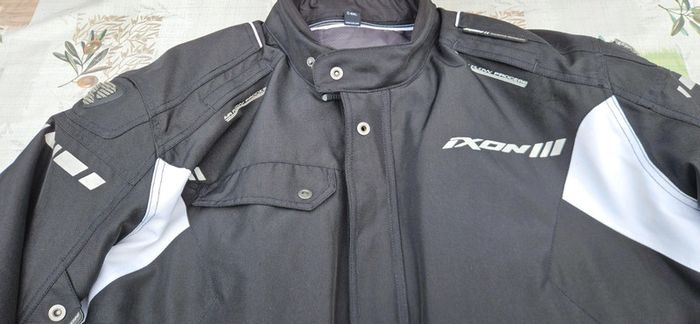 Veste de moto en tissu Ixon Shiroki HP noir / blanc - photo numéro 19