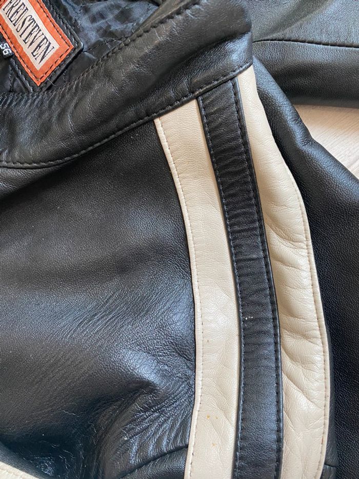 Veste de moto en cuir Fred Steven - photo numéro 7
