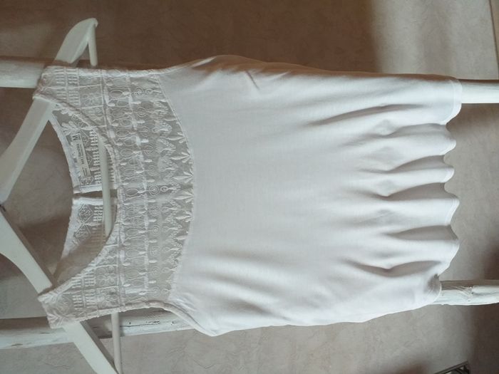 Haut blanc cassé , Bershka , T M 38