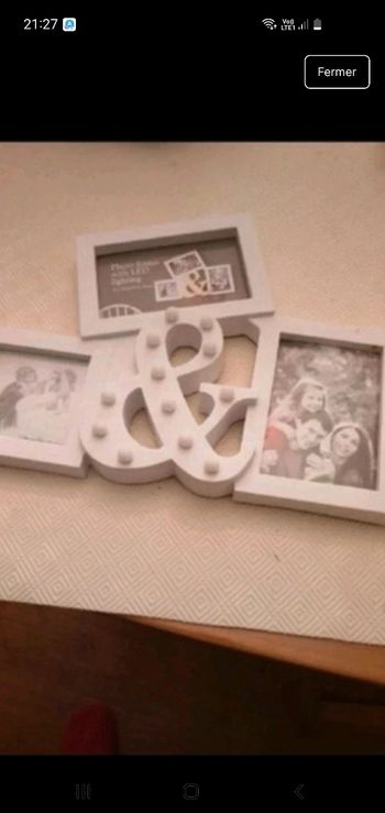 cadre photos lumineux neuf