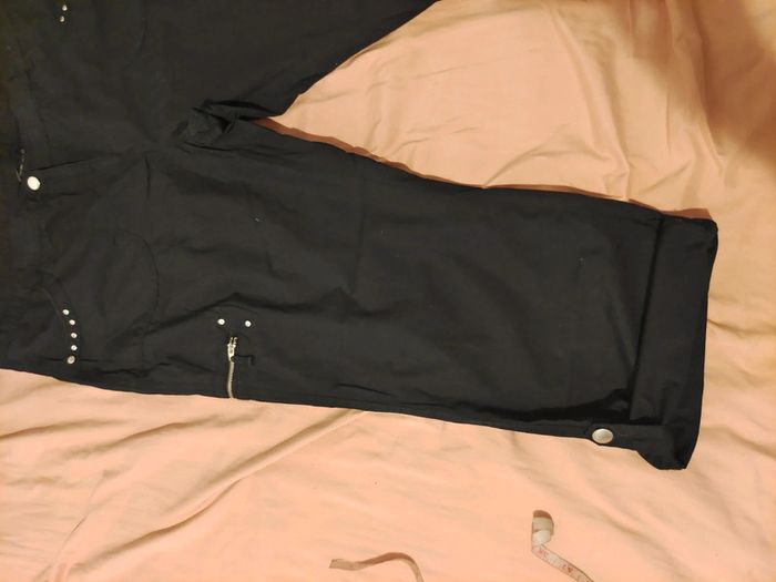 Pantalon pantacourt en toile - photo numéro 2