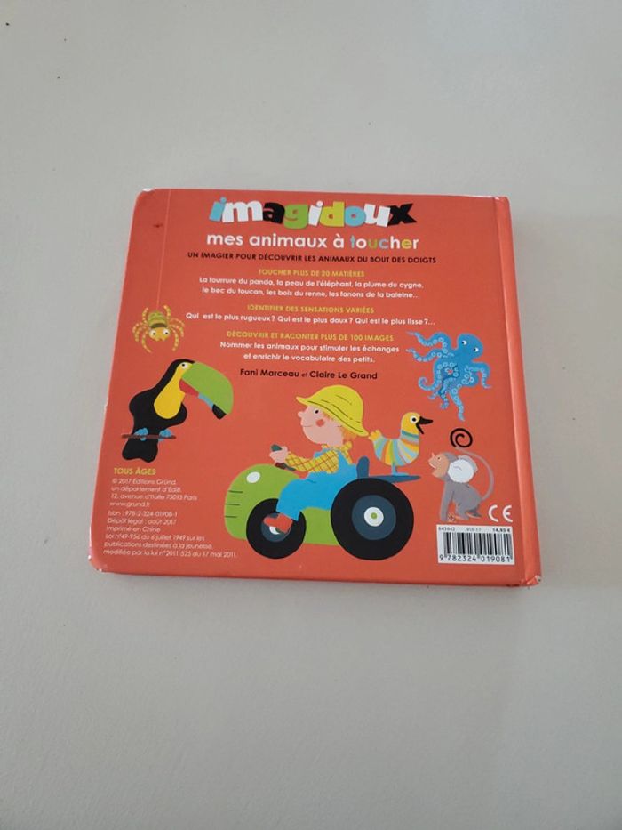 Livre imagidoux mes animaux à toucher - photo numéro 3