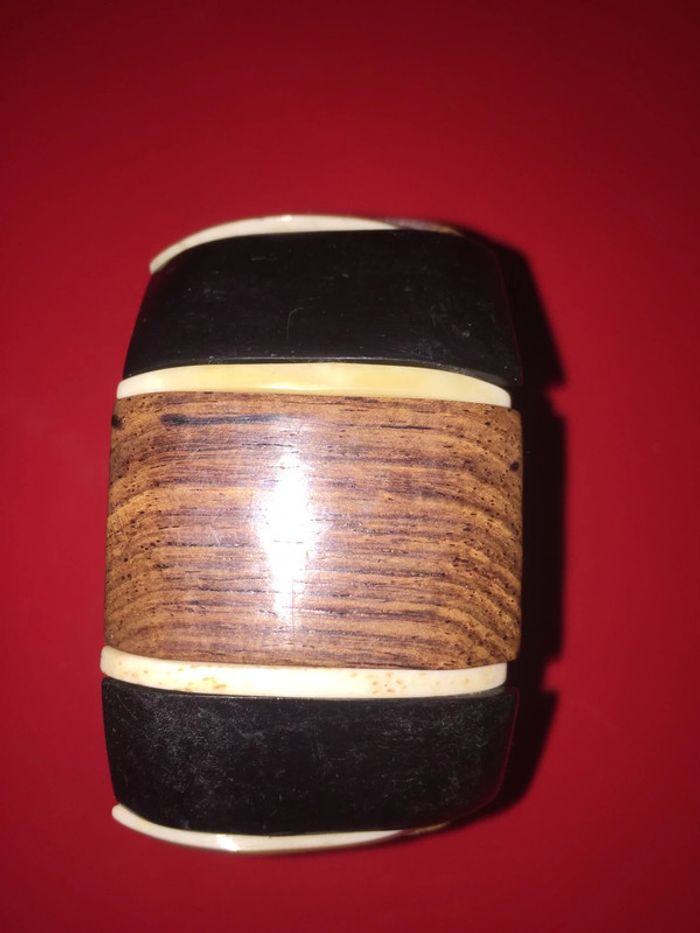 Bracelet fantaisie imitation bois