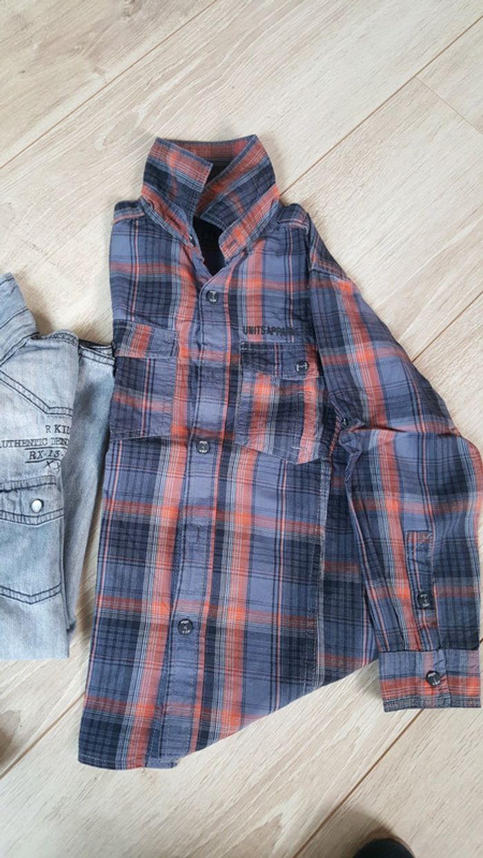 Lot 3 chemises manches longues 8 ans - photo numéro 4