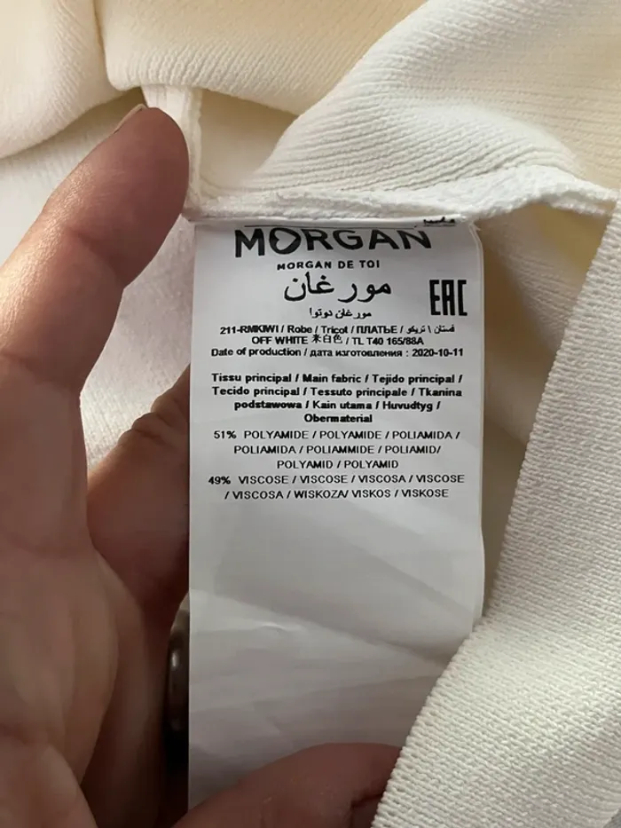 Robe blanche Morgan / 211-Rmkiwi TL - photo numéro 4