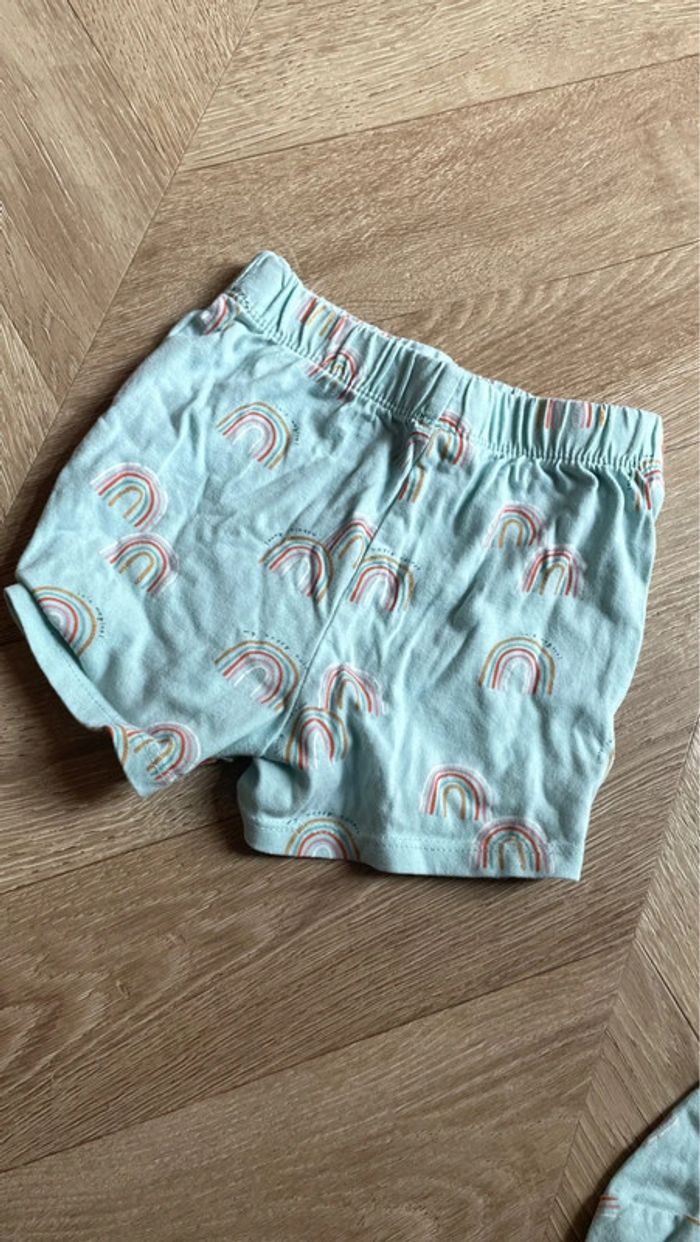 Ensemble t-shirt et short 12mois - photo numéro 3
