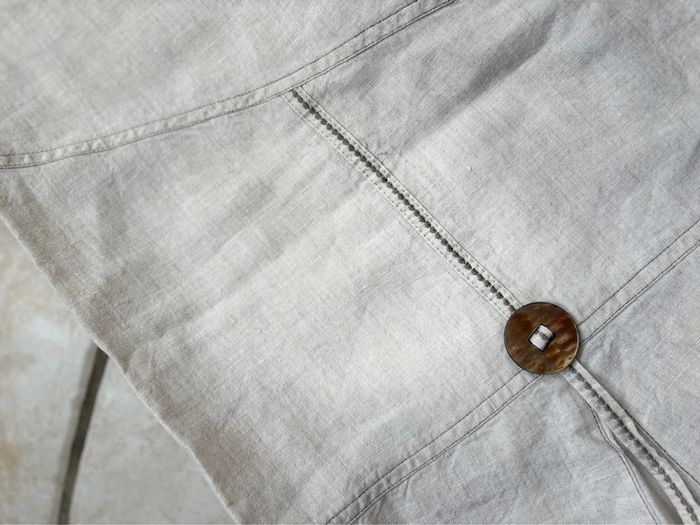 Jupe Christine Laure - 100% lin - beige/crème - taille 46 - comme neuve - photo numéro 4