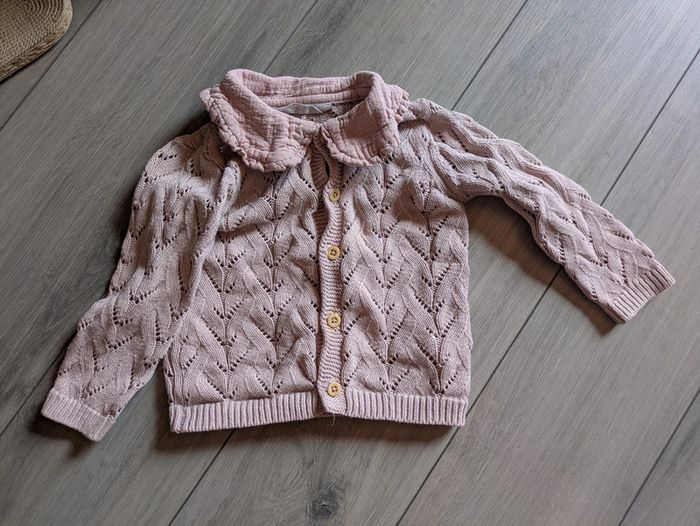 Veste cardigan rose Primark 9-12 mois