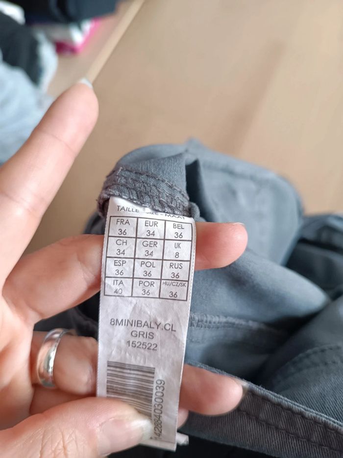 Mini short gris 36 - photo numéro 4