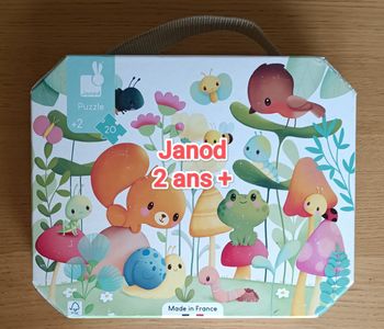 Puzzle Janod "Les compagnons du jardin" 20 pièces 2 ans +