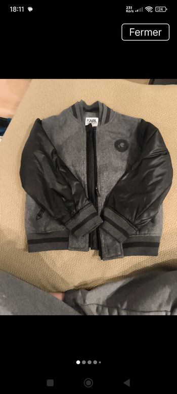 Veste Teddy LUXE - Karl Lagerfeld Kids - 6 ans