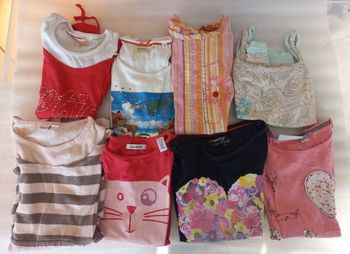 Lot hauts été 6 ans fille