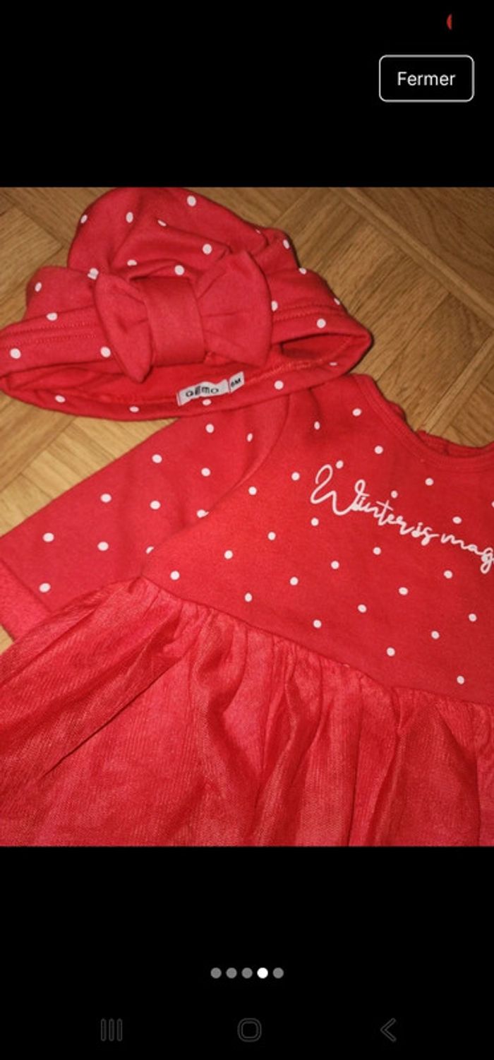 Pyjama et bonnet taille 6 mois - photo numéro 2