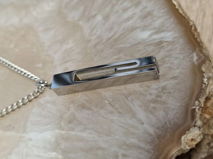 Collier Acier Argenté Grosses Mailles G - photo numéro 11