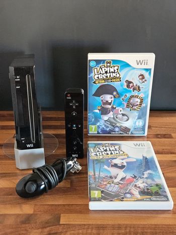 Nintendo Wii noir # Pack Lapins Crétins #