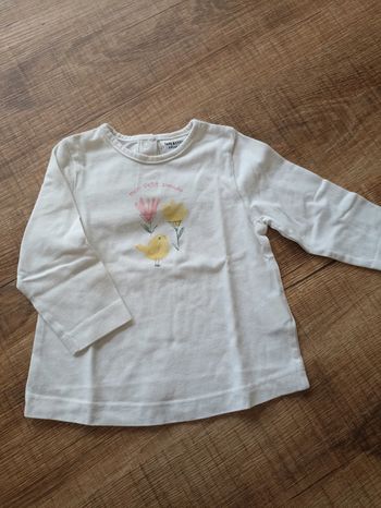T-shirt manches longues fille 6 mois tao