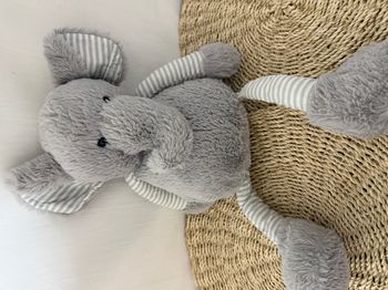 DOUDOU ELEPHANT GRIS BLANC ATMOSPHERA KIDS