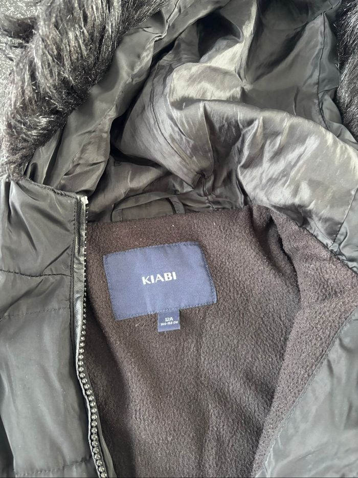 Kiabi - doudoune à capuche cintrée noire fille 12ans - photo numéro 2