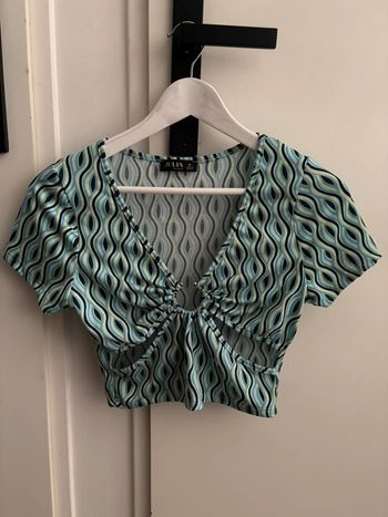 Crop top imprimé t. M Tbe